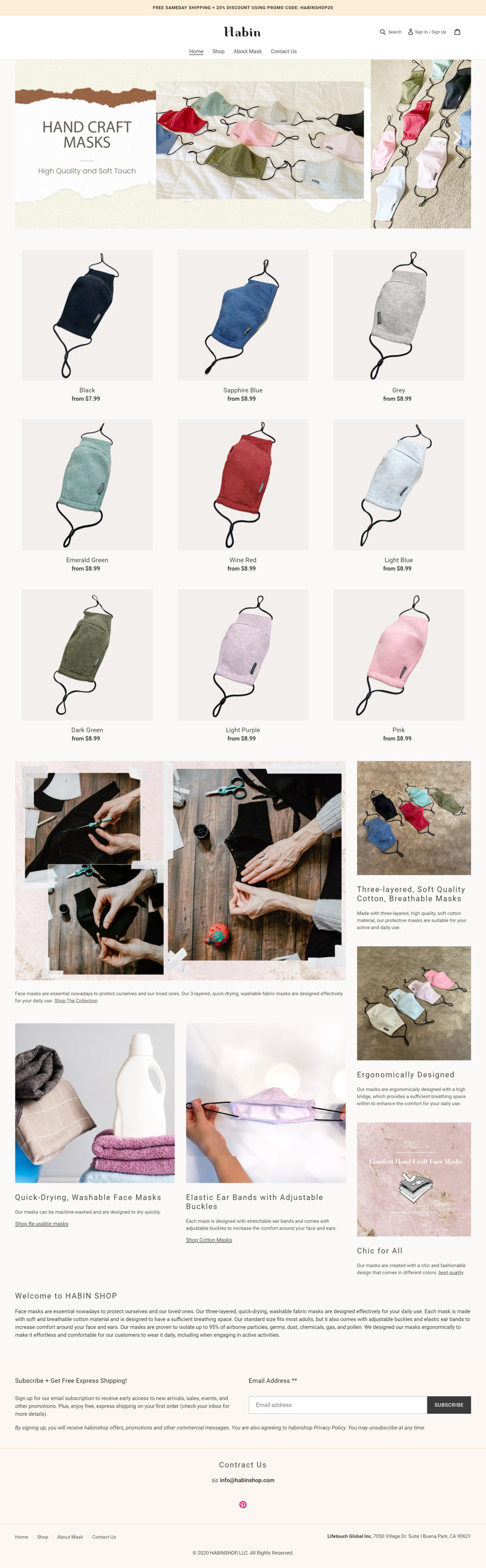 shopify-webdesign-global-글로발셀링-드랍쉬핑-mask-la-WEBAGENCY